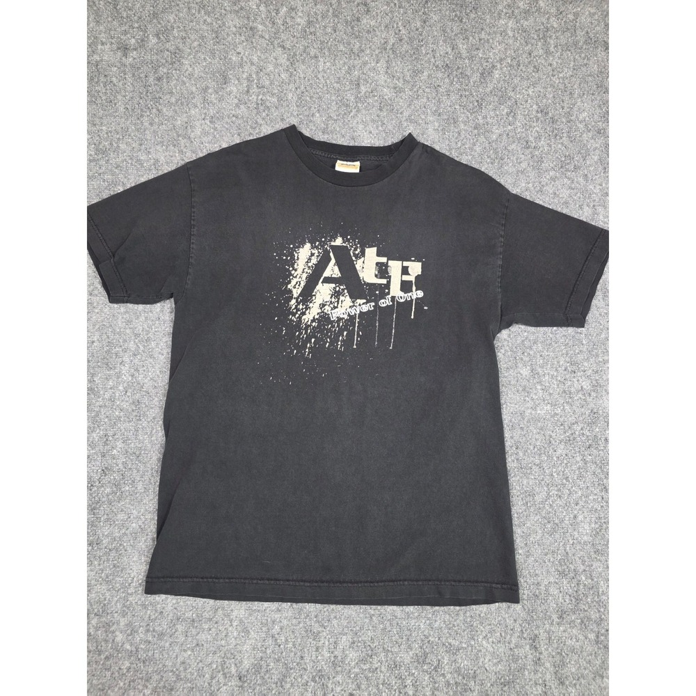 Vintage ATF Power of One Tour T-Shirt Mens L Black Graphic 03-04 Y2K - Picture 3 of 8